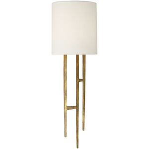 Visual Comfort Signature Collection Ian K. Fowler Vail 1 Light 6.25 inch Gilded Iron Sconce Wall Light in Linen S2052GI-L - Open Box