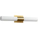 Magneta 2 Light 27 inch Aged Brass Vanity Light Wall Light