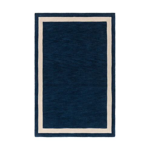 Holden 90 X 60 inch Dark Blue/Ivory Rugs, Rectangle