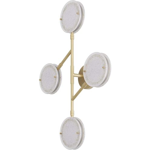 Meridian 4 Light 22.5 inch Clear Seedy Sconce Wall Light