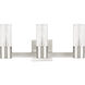 Midtown 3 Light 18 inch Brushed Nickel Bath Vanity Wall Light