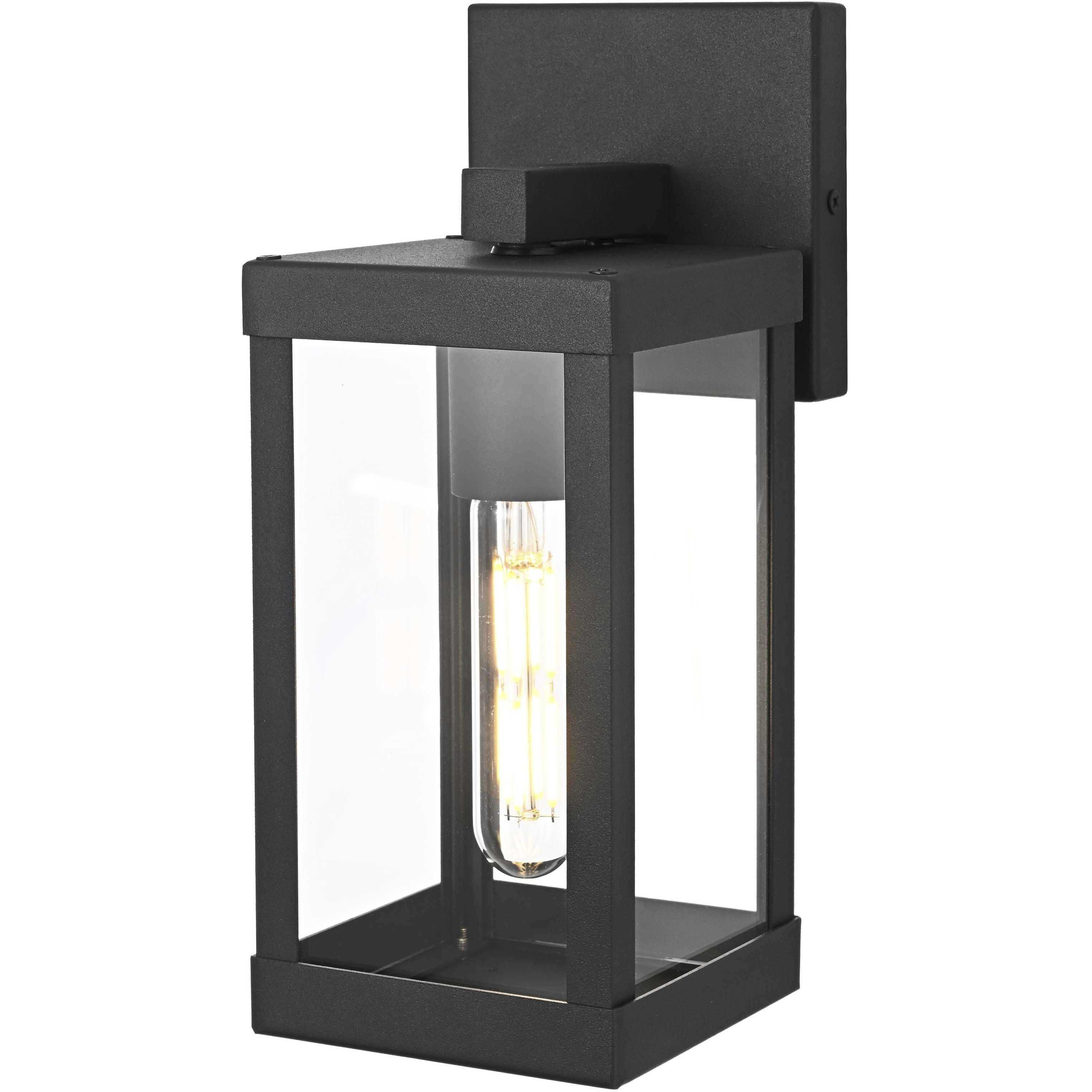 Peter 1 Light 11 inch Black Outdoor Wall Sconce