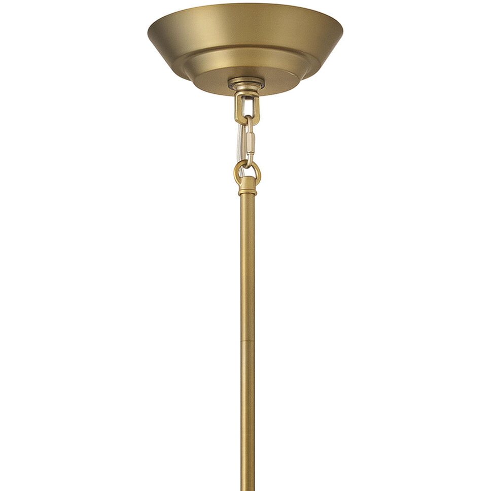 Veleta 8 Light 36 inch Lacquered Brass Chandelier Ceiling Light, Drum