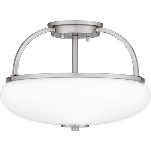 Easton 3 Light 13.25 inch Brushed Nickel Semi-Flush Mount Ceiling Light