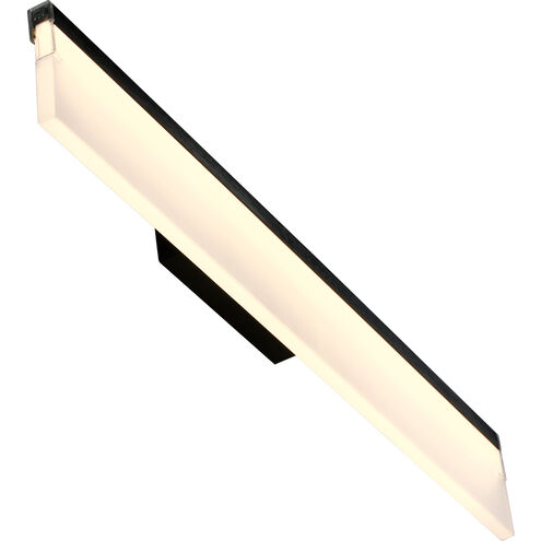 Lange 24 inch Brushed Black Vanity Light Wall Light