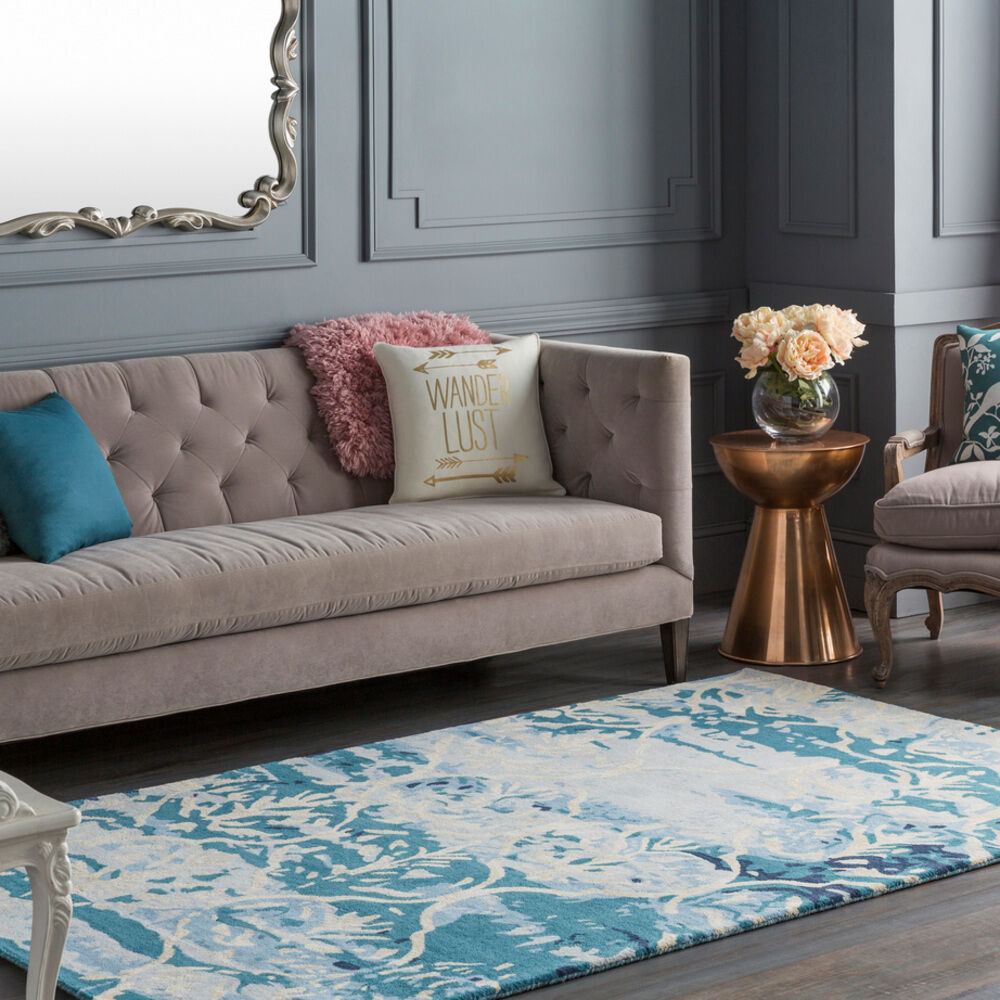 Pacific 96 X 60 inch Light Gray Indoor Area Rug, Rectangle