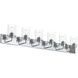 Merry 6 Light 48 inch Polished Chrome Bath Vanity Wall Light