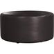 Universal 18 inch Atlantis Black Outdoor Round Ottoman with Slipcover