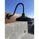 Foundry Classic Outdoor Barn Light in Textured Black, Gooseneck