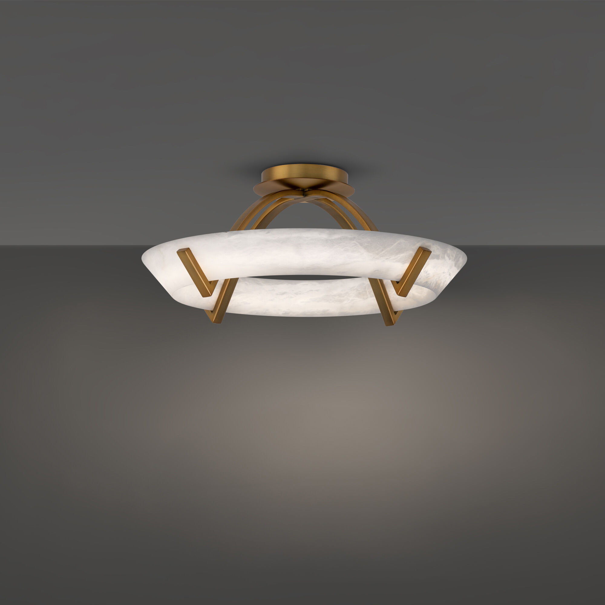 Copa LED 18.9 inch Aged Brass Indoor Ceiling Lighting