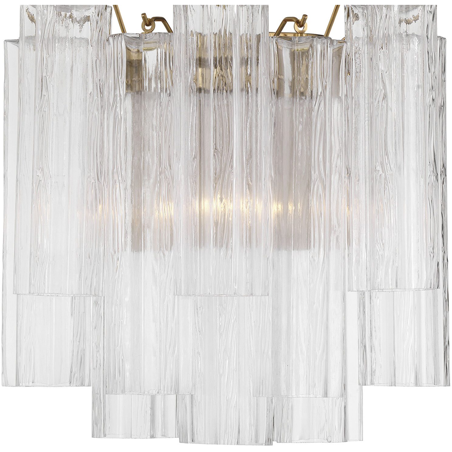 Addis Bath Wall Light in Tronchi Glass Clear