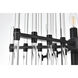 Sienna 6 Light 23 inch Black Pendant Ceiling Light