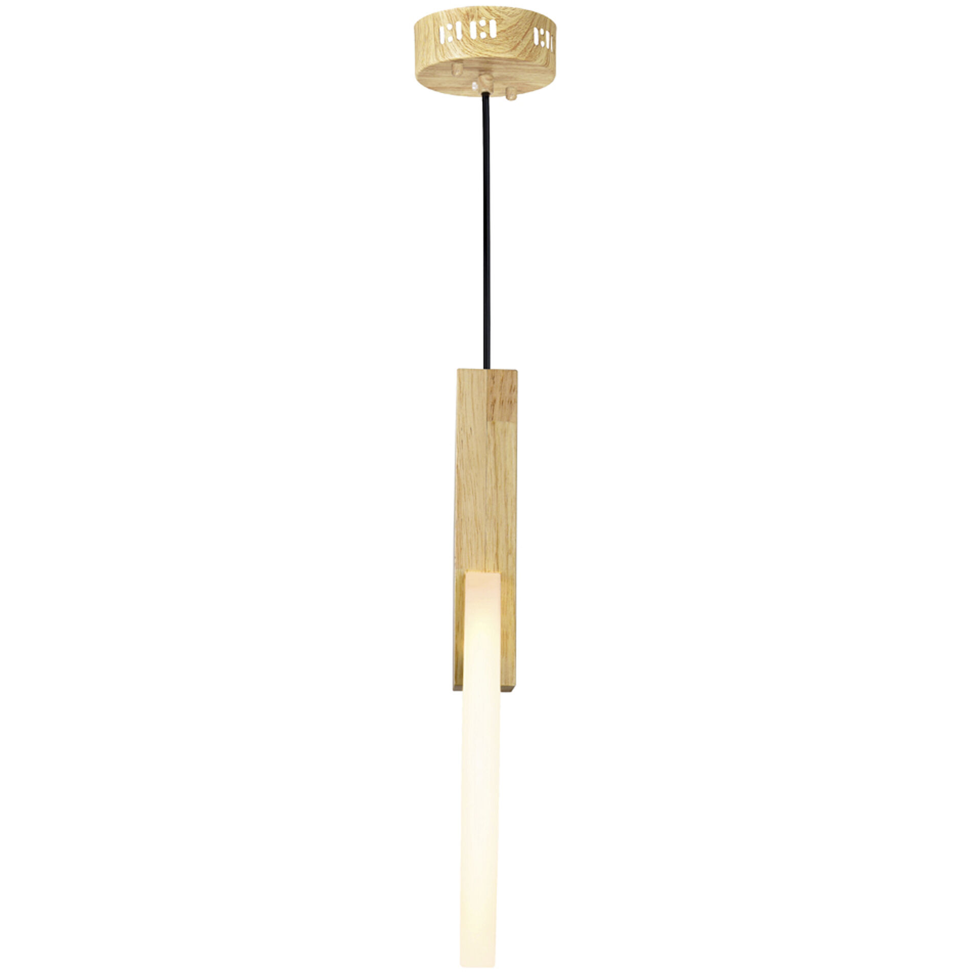 Anello LED 5 inch White Oak Down Mini Pendant Ceiling Light