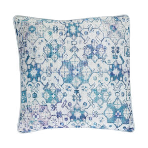 Wylie 18 X 18 inch Blue and Blue Pillow Cover