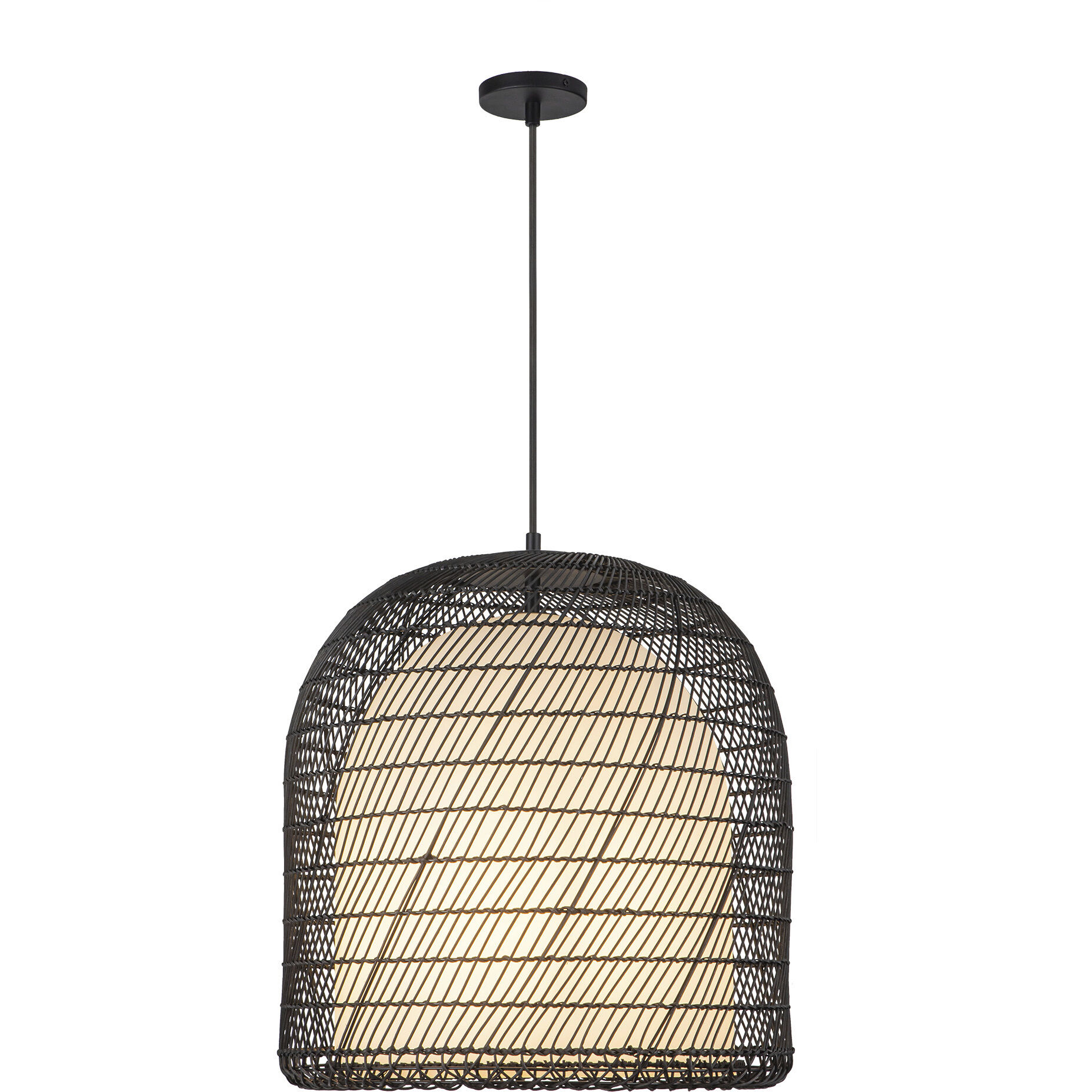 Alora Mood Bondi Pendant Ceiling Light in Matte Black