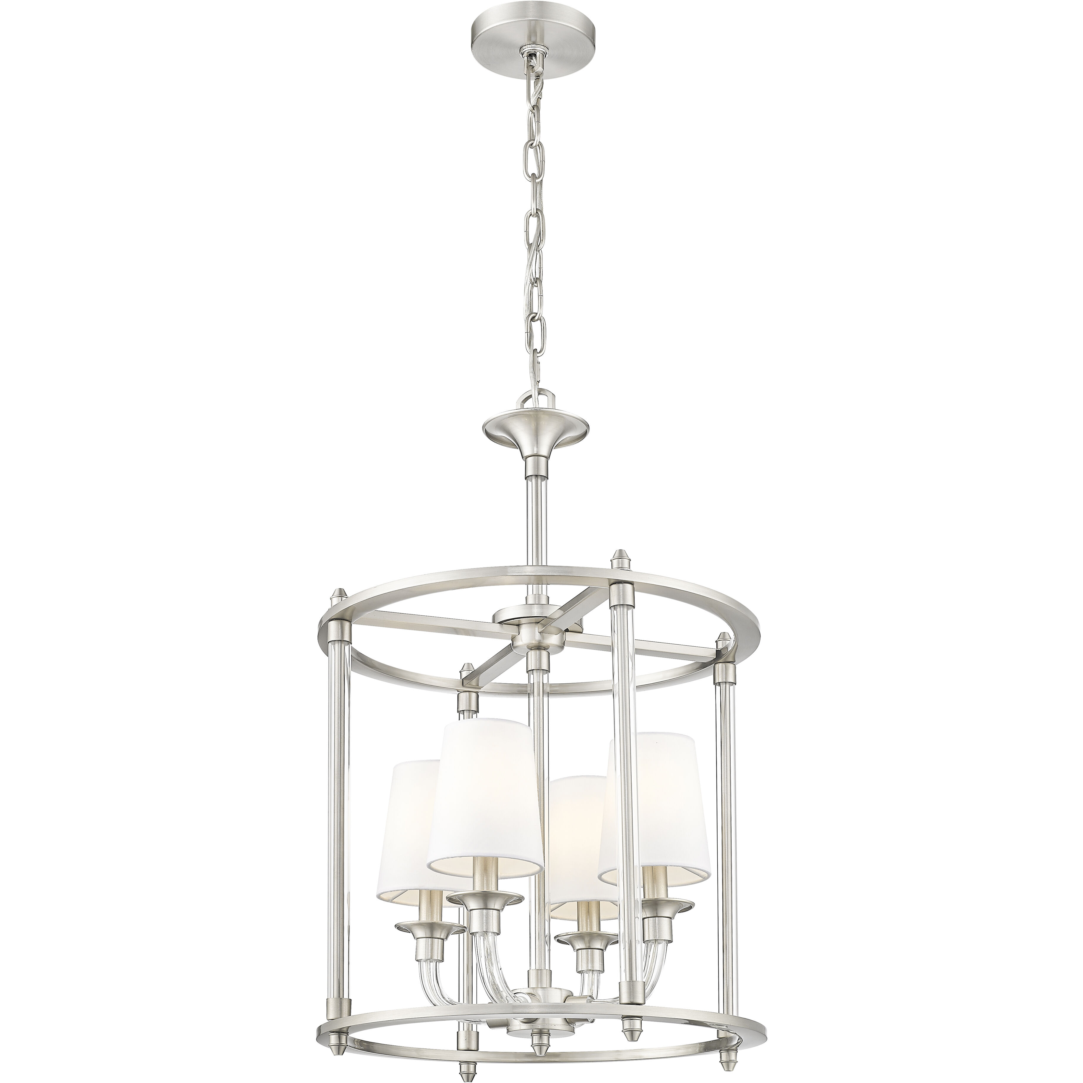Katerina 4 Light 16 inch Brushed Nickel Chandelier Ceiling Light