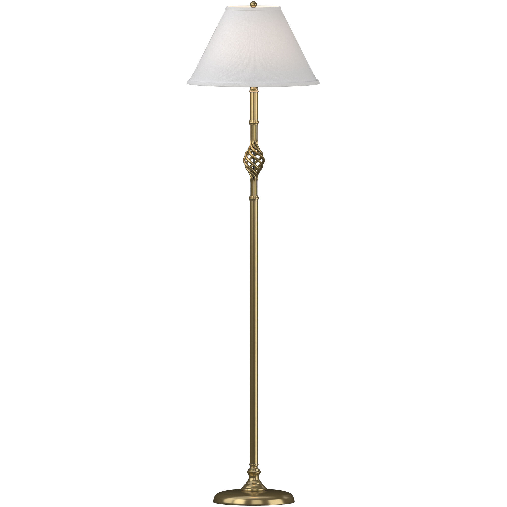 Twist Basket 54.75 inch 150 watt White Floor Lamp Portable Light in Natural Anna