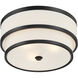 Cascade 3 Light Coal Flush Mount Ceiling Light