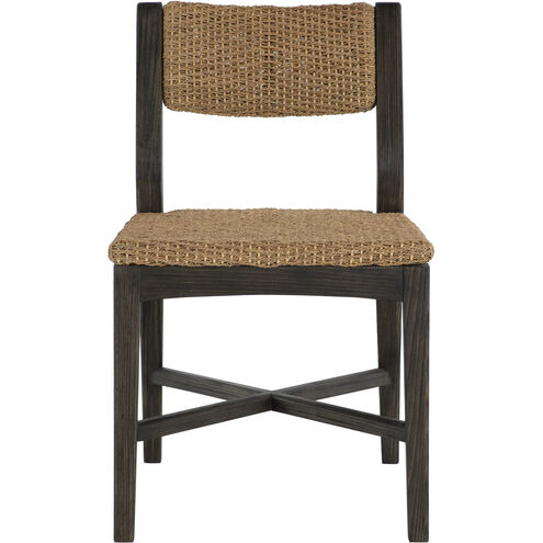 Richard Dark Brown Rubber Wood / Natural Seagrass Occasional Chair
