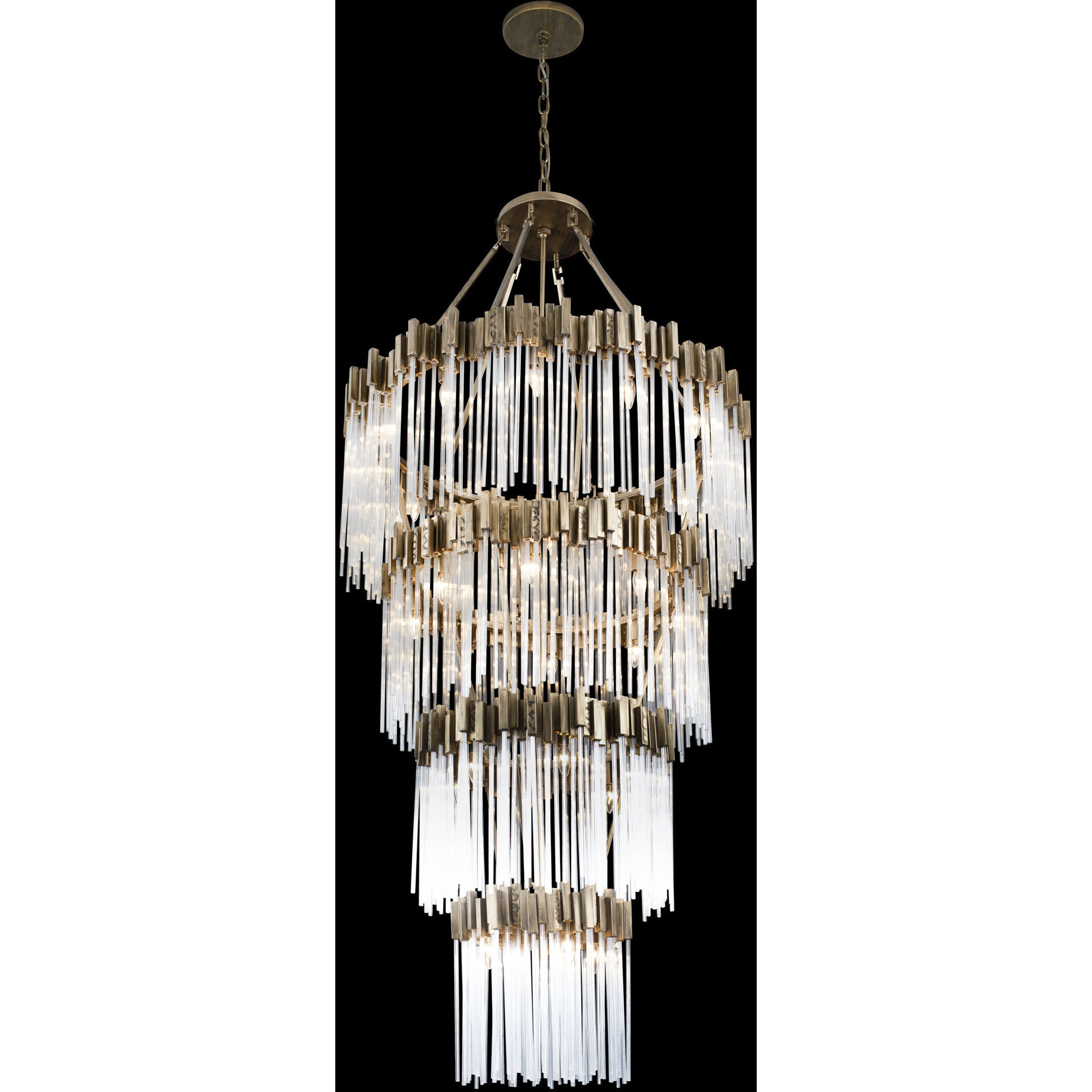 Matrix 30 Light 40 inch Havana Gold Chandelier Ceiling Light
