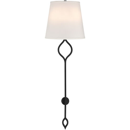 Roxbury 2 Light 9.5 inch Matte Black Wall Sconce Wall Light