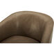 Oscy Brown Occasional Chair, Swivel Chair