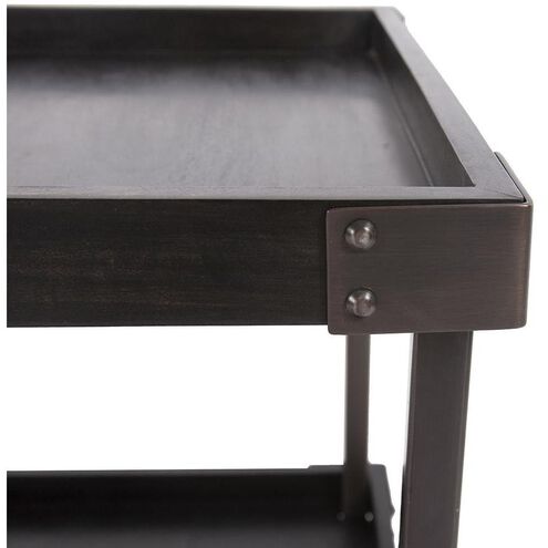 Avenue 24 X 22 inch Dark Bronze Side Table