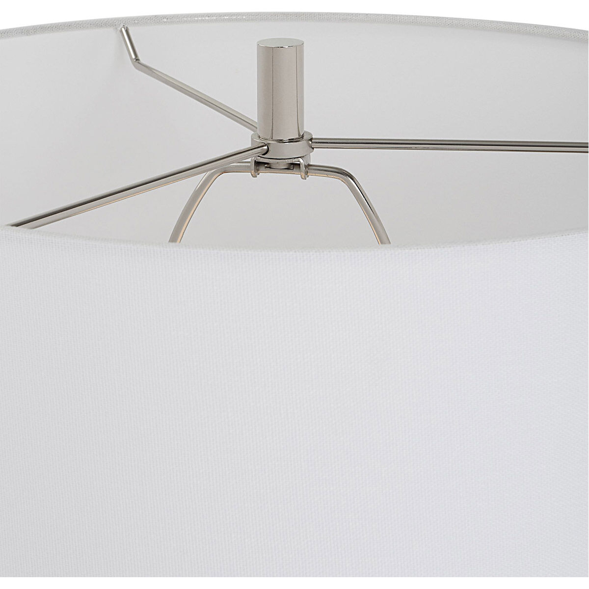 Antoinette 28 inch 150.00 watt Granulated Marble and Polished Nickel Table Lamp Portable Light