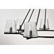 Valentine 40 inch Black Chandelier Ceiling Light