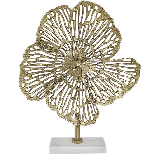 Flower Gold/White Statuary