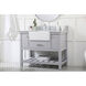 Clement 42 X 22 X 34 inch Grey Bathroom Vanity Cabinet