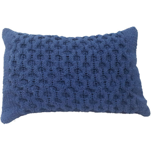 Anita 14 X 6 inch Navy Pillow