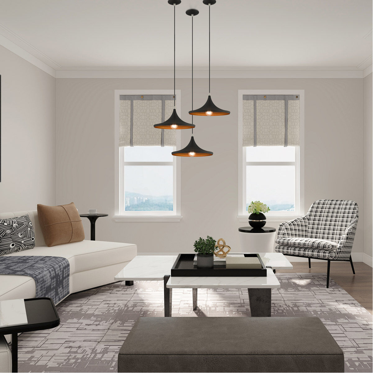 Allison 1 Light 14 inch Black Mini Pendant Ceiling Light