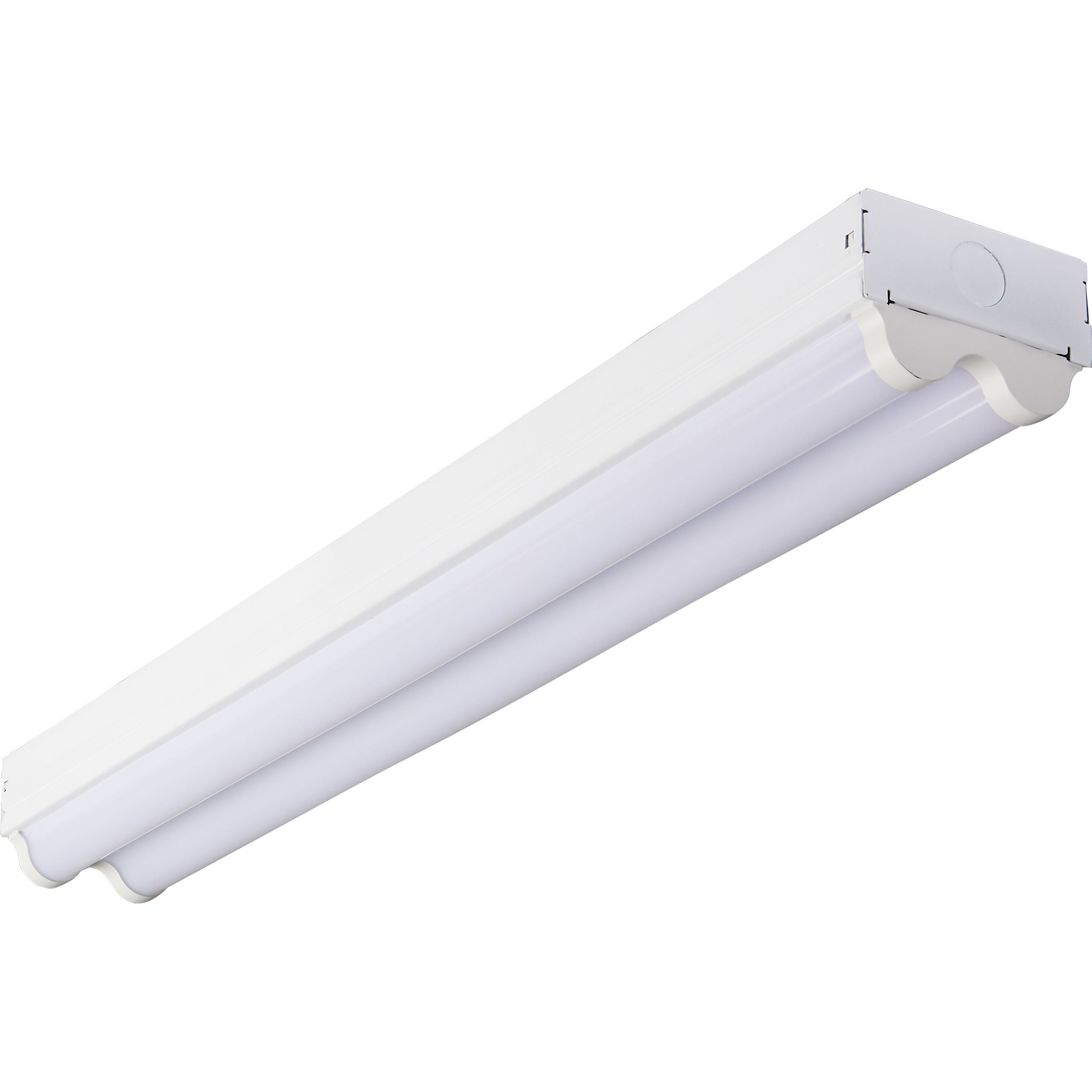 Brentwood LED White Linear Strip Ceiling Light, Strip Fixture