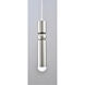 Canada 1 Light 2 inch Shiny Nickel Single Pendant Lighting Ceiling Light