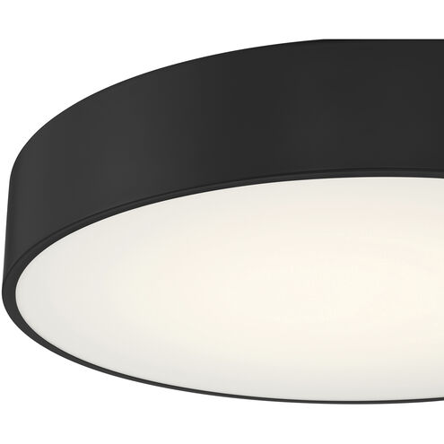 Como LED 17.75 inch Black and White Flush Mount Ceiling Light