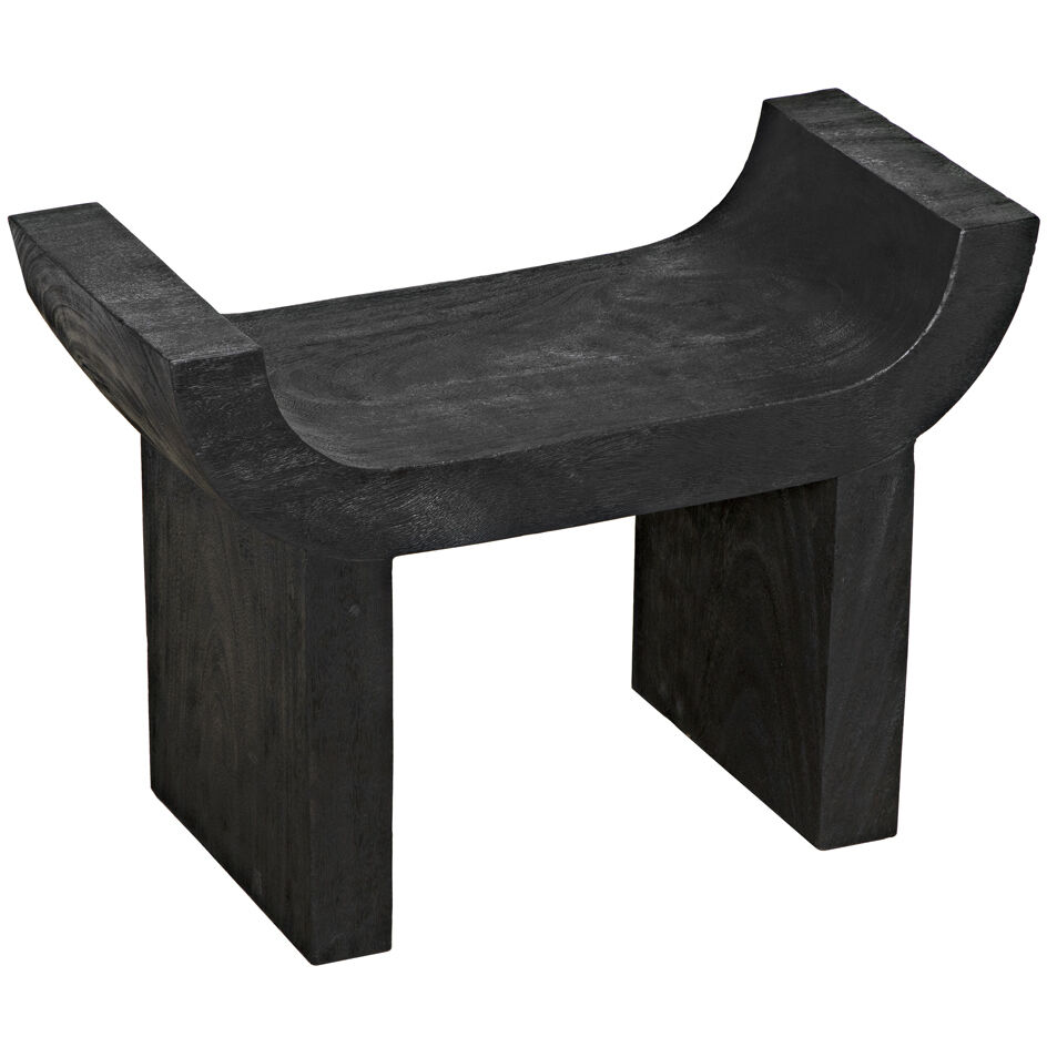 Kazuo 19.5 inch Burnt Black Stool