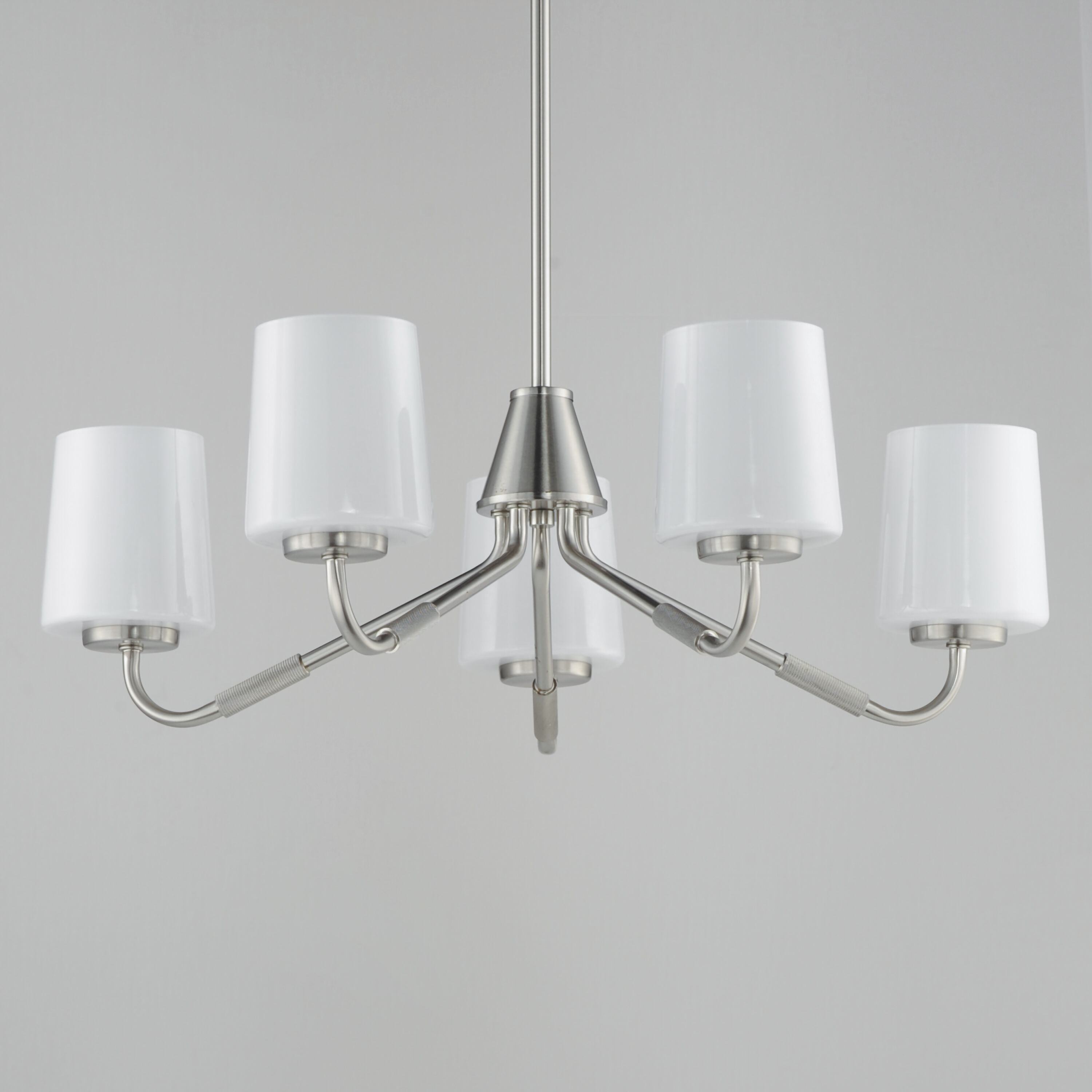 Durham 5 Light 26 inch Satin Nickel Single-Tier Chandelier Ceiling Light