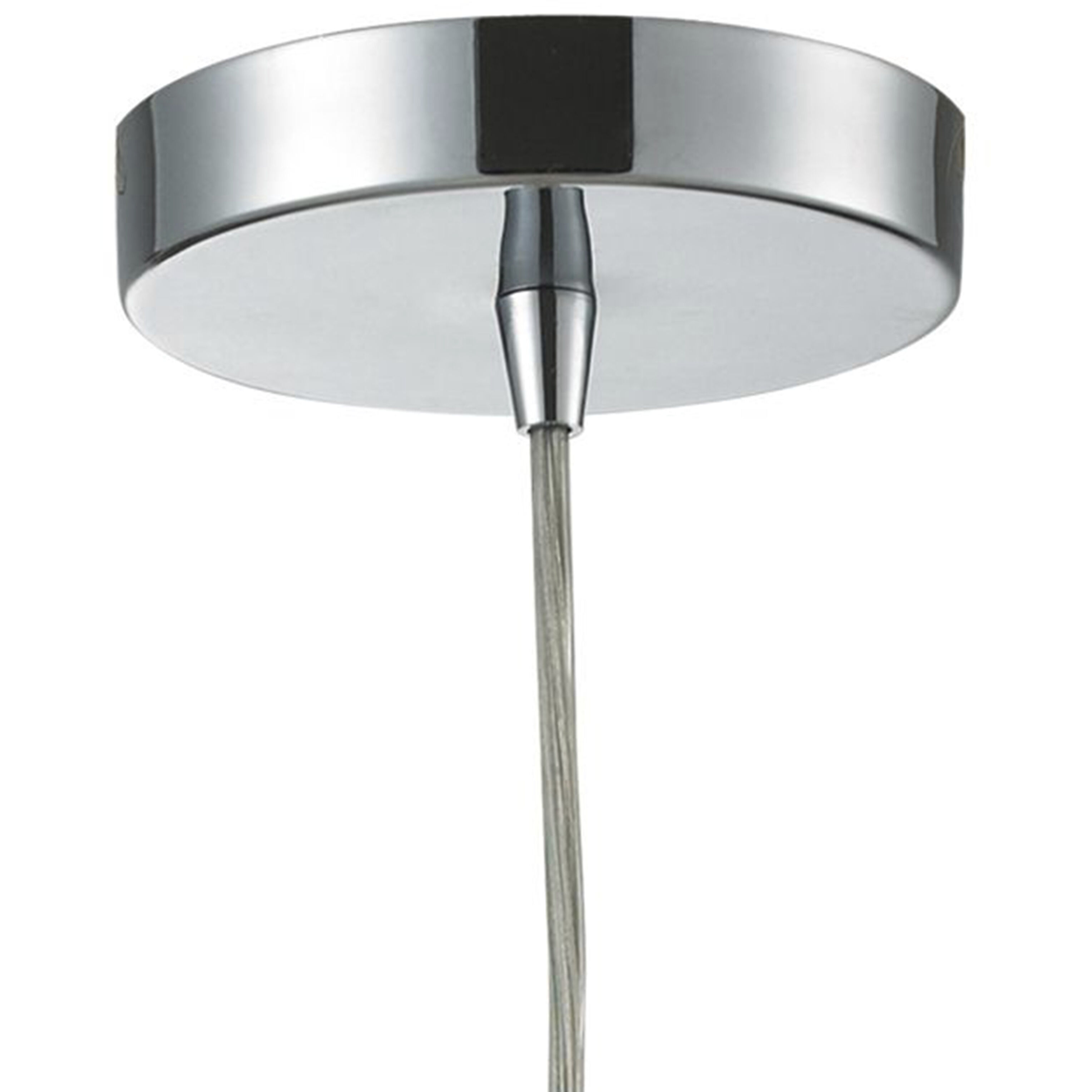 Twister 1 Light 5 inch Clear with Polished Chrome Mini Pendant Ceiling Light