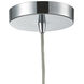 Twister 1 Light 5 inch Clear with Polished Chrome Mini Pendant Ceiling Light