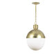 Otis 1 Light 15.5 inch Natural Brass Pendant Ceiling Light, Large