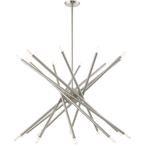 Soho 20 Light 38 inch Brushed Nickel Chandelier Ceiling Light