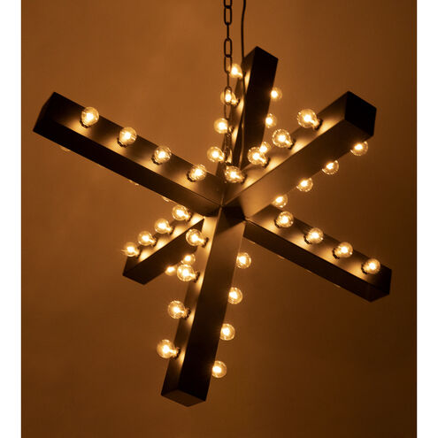 Cruzar 48 Light 52.5 inch Matte Black Chandelier Ceiling Light