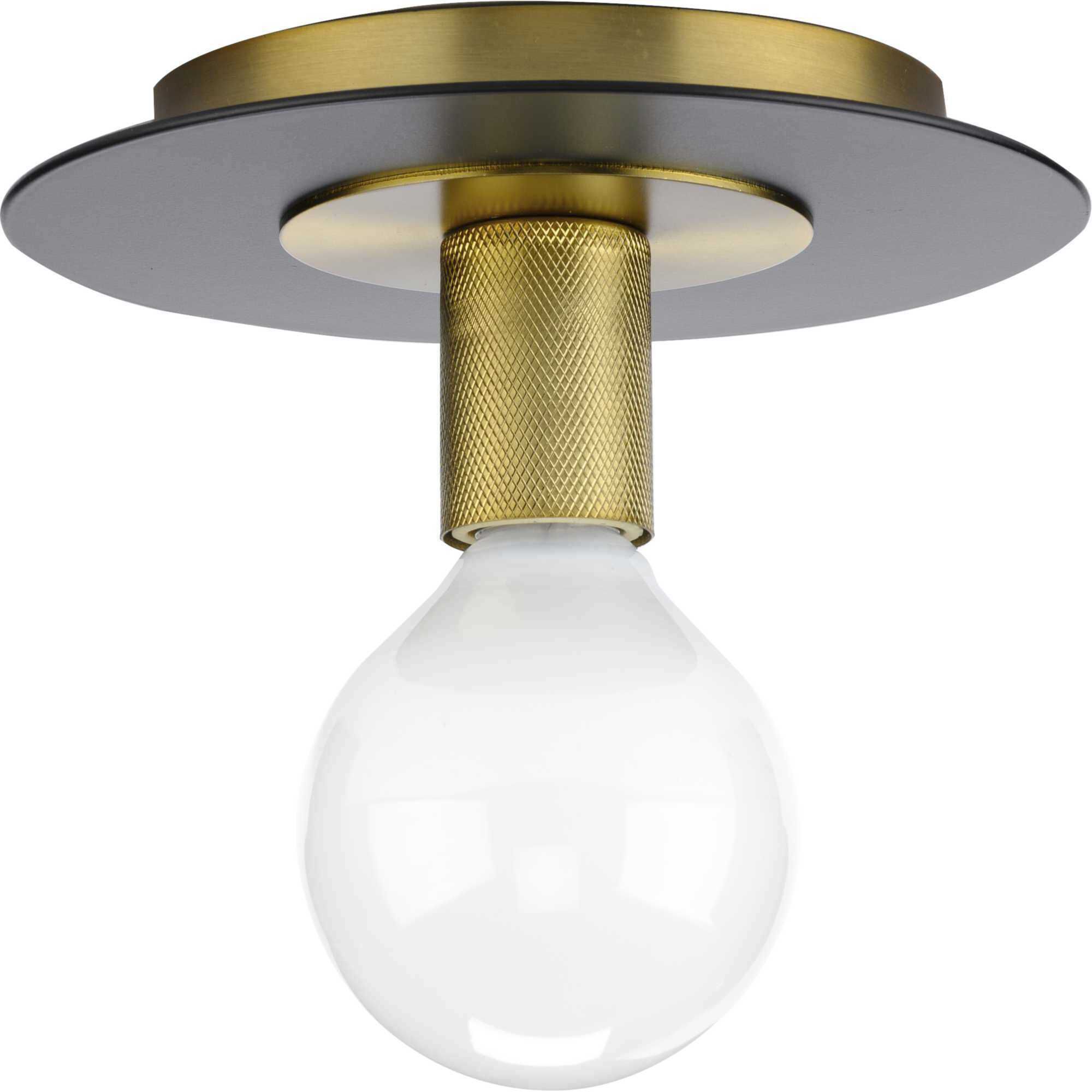Trimble 1 Light 8 inch Brushed Bronze Flush Mount Ceiling Light, Design Series