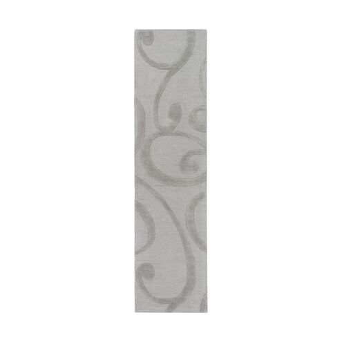 Poland 96 X 24 inch Medium Gray Indoor Runner, Runner