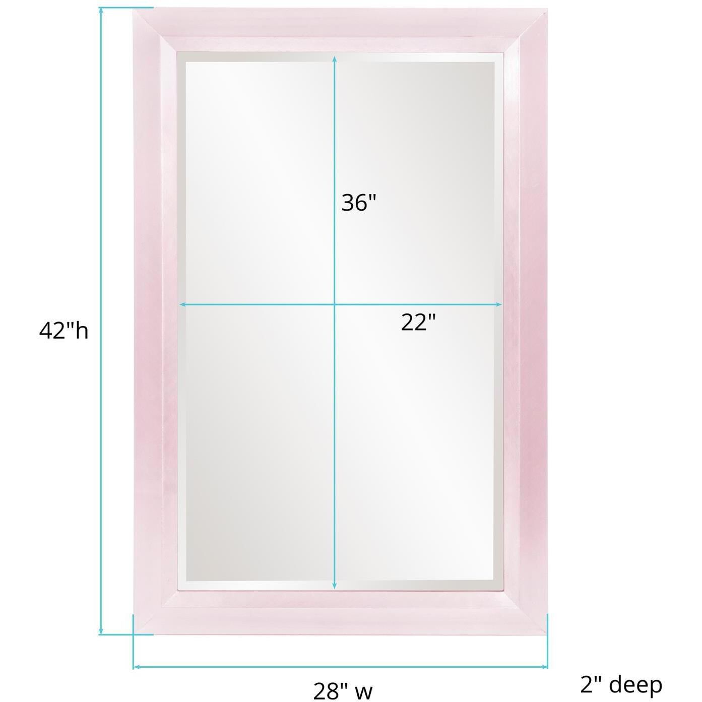 Avery 42 X 28 inch Lilac Mirror