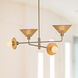 Alora Mood Piper 4 Light 39.88 inch Brushed Gold Chandelier Ceiling Light