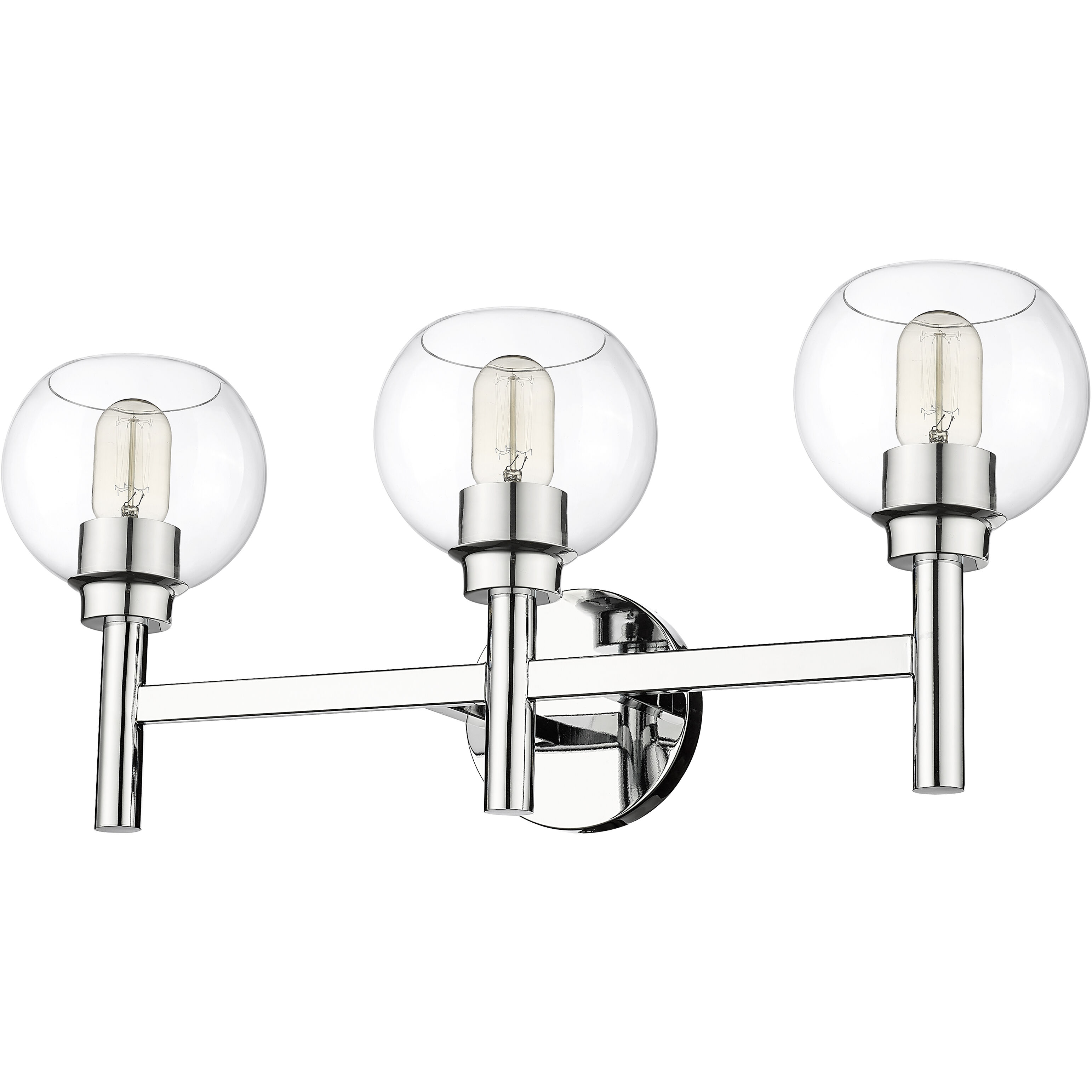 Sutton 3 Light 23.75 inch Chrome Vanity Wall Light