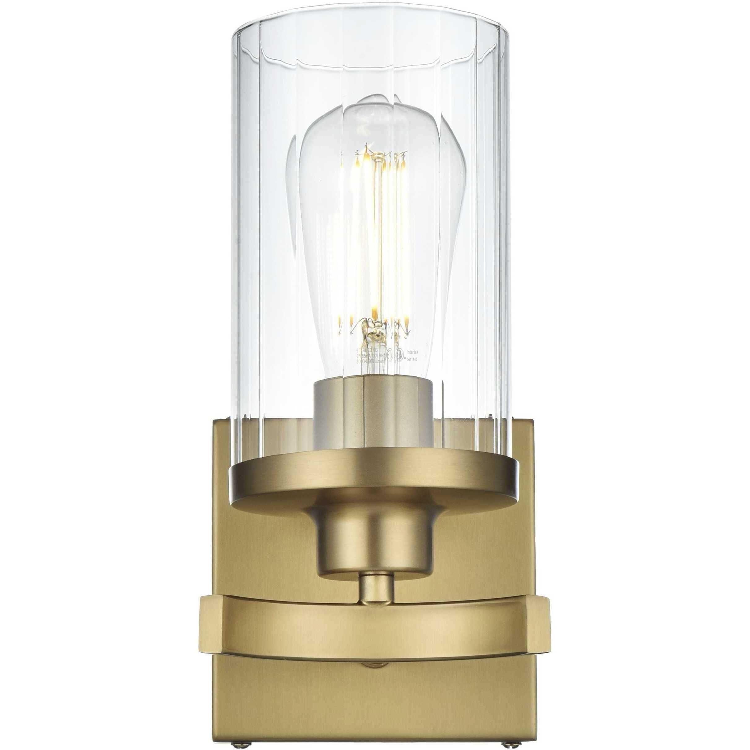 Thane 1 Light 5 inch Satin Gold Bath Sconce Wall Light