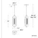 Beyond Ariana LED 5.8 inch Brushed Nickel Mini Pendant Ceiling Light